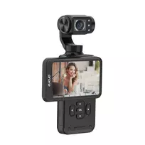 Ordro Pocket M5 3-Axis Gimbal Camera, 5K, for Vlogging and YouTube – juodos spalvos