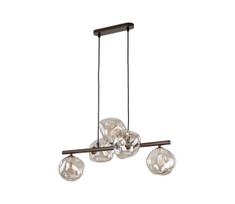 Liustras ant laido LAVA 5xG9/8W/230V bronzinė/dūminė smėlinė