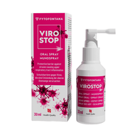 FYTOFONTANA VIROSTOP burnos purškalas apsaugai nuo virusų, sukeliančių viršutinių kvėpavimo takų uždegimus, 30 ml