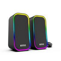 Marvo SG-225 Havoc 20 2.0 Stereo RGB žaidimų kolonėlės | Juodos