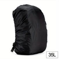 Vandeniui atsparus kuprinės uždangalas nuo lietaus 35-80L, Juoda