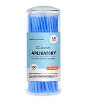 Aplikatoriai be pluošto blakstienoms Clavier, 2.5 mm, 100 vnt