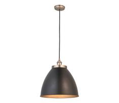 Endon 98749 - Pakabinamas šviestuvas ant laido FRANKLIN 1xE27/10W/230V juodas/žalvarinis