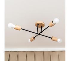Prie lubų montuojama liustra CAMBRIDGE 4xE27/15W/230V pušis
