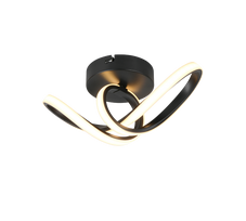 Lubinis LED šviestuvas REALITY RUSA, 7W, 3000K, 900lm, juodos sp. 13,5x28x12cm