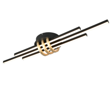 Lubinis LED šviestuvas REALITY CINTO, 20W, 3000K, 2380lm, juodos/auksinės sp., 10x18x80cm