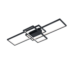 Išmanusis lubinis LED šviestuvas TRIO THIAGO, 36W 3000-6000K RGB 3000lm WIZ 42x104x8,5cm su pultu