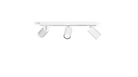 Taškinis LED šviestuvas PHILIPS IDRIS, IP44, 3xGU10, max 3x5W, baltos sp., 8,3x44,2x12cm