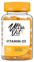ULTRAVIT   Vitamin D3 kramtomosios tabletės, 60 vnt.
