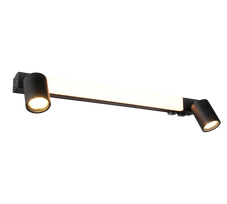 Veidrodžių LED šviestuvas TRIO ENRICO IP44 voniai 6,5W 620lm 2300/3000/4000K + 2xGU10 60cm