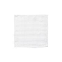 Baltos spalvos iš frote audinio iš organiškos medvilnės rankšluostis 30x30 cm Check – JUNA