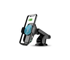 Aligator HAK2 - Automatiškai užsidarantis automobilinis telefono laikiklis su belaidžiu įkrovimu, juodas
