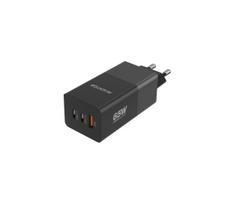 Aligator CHPD0027 - Greito įkrovimo adapteris GaN PD 65W 2xUSB-C + USB-A juodas