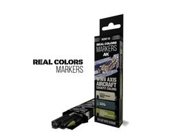 AK Interactive - WWII Axis Aircraft Cockpit Colors – RC Markers Set (žymeklių komplektas), RCM110