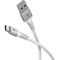 Audio kabelis Goobay USB-C to USB-A Supersoft Textile Cable with Metal Plugs  74530