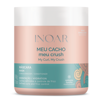INOAR garbanotų plaukų drėkinanti kaukė Meu Cacho, Meu Crush Mask 500g