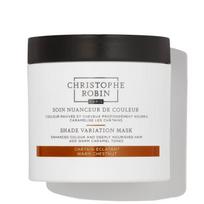 Christophe Robin Shade Variation Mask Warm Chestnut dažanti plaukų kaukė 250 ml