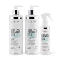 KORBAN Bioplastia Capilar rinkinys: šampūnas, kaukė, serumas 2 x 100, 60 ml / 2 x 500 ml, 190 ml