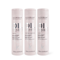 KORBAN Oil Premium rinkinys: šampūnas, kondicionierius, kremas 3 x 250 ml