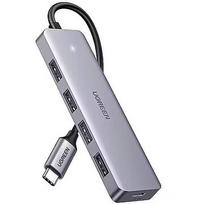 Ugreen Hub 4-in-1 USB-C Adapter to 4× USB 3.0 + USB-C Grey 64266
