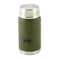 M-Tac UN-R02-750A Maisto termosas su sulankstomu nerūdijančio plieno šaukštu, 750 ml, alyvuogių žalios spalvos