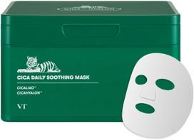 VT Cosmetics Cica Daily Soothing Mask raminamųjų lakštinių veido kaukių rinkinys, 30 vnt.