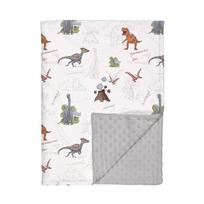 Dual-layer Crystal Velvet Bean Comfort Throw - Kids' Nap & AC Blanket 100x75 cm