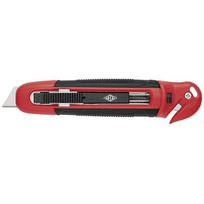 WEDO Safety-Cutter Standard, Trapez-Klinge, schwarz/rot automatischer Klingenrückzug, Sicherheitsarretierung, - 1 Stück (78 805)