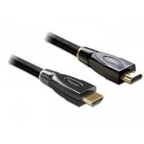 DeLOCK High Speed HDMI with Ethernet - Video-/Audio-/Netzwerkkabel - HDMI - 28 AWG - HDMI, 19-polig (M) - HDMI, 19-polig (M) - 3,0m - Anthrazit (82738)