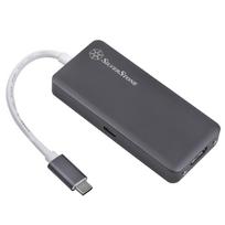 SilverStone SST-EP14C - USB 3.1 Typ-C Gen1 auf HDMI, 3x USB 3.1 Gen 1 Type-A, 1x USB 3.1 Gen 1 Type-C (PD 2.0 charging) (SST-EP14C)