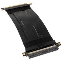 Akasa RISER BLACK X2 - Premium PCIe 3.0 x 16 Riser cable,20CM 180° PCIe 3.0 x16 Female 180° PCIe 3.0 x16 Male (AK-CBPE01-20B)