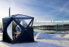 Mobili pirtis SAUNACUBE S PANORAMA su orkaite