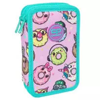 Forminis dviejų skyrių penalas su priedais CoolPack Jumper 2 Happy donuts