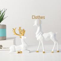 Nordic Origami Briedžio Ornamentas Svetainei ar Vyno Spintaii - Puiki Dovana Įkurtuvėms