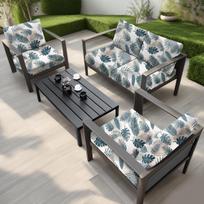 Lauko spausdinta pieno šilko sofos pagalvės užvalkalas – Elastingas, vienpusis šlifuotas 1 Seater * 1pc