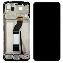 Ekranas Xiaomi Redmi 13C 4G/5G/Poco C65 su lietimui jautriu stikliuku ir rėmeliu juodas ORG
