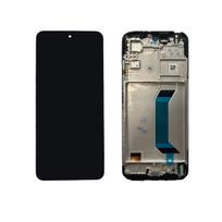 Ekranas Xiaomi Redmi Note 12 4G su lietimui jautriu stikliuku ir rėmeliu Onyx Grey OLED
