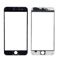 LCD stikliukas Apple iPhone 6 Plus su rėmeliu ir OCA baltas V3