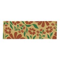 Iš kokoso pluošto grindų kilimėlis 40x120 cm Red & Green Floral – Artsy Doormats
