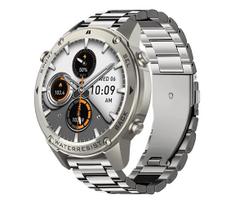 Aligator AW12SR - išmanusis laikrodis su GPS, galinga 500 mAh baterija, IP69K apsauga, sidabrinis