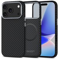 Juodas/Sidabrinis dėklas "Tech-Protect Ion Carbon Magsafe" telefonui Apple Iphone 17 Pro Max