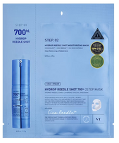 VT COSMETICS Hydrop Reedle Shot 700hL 2-Step, intensyviai drėkinanti lakštinė veido kaukė, 1 vnt.