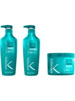 KREOGEN Plaukų priežiūros rinkinys su biotinu labai sausiems/pažeistiems plaukams, 3 dalys