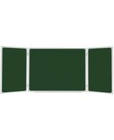 Kreidinė magnetinė lenta MEMOBOARDS, 120x90 cm (60/120/60 cm), 3-jų dalių, aliuminio rėmas, žalia