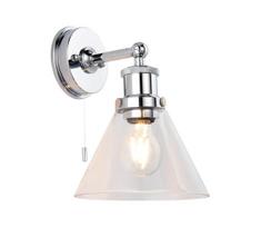 Endon 95513-Vonios sieninis šviestuvas TOULON 1xE27/10W/230V IP44 blizgus chromas