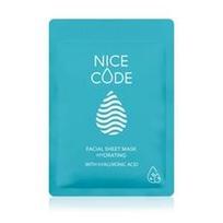 Drėkinamoji medžiaginė veido kaukė su hialurono rūgštimi NICE CODE, 24 ml