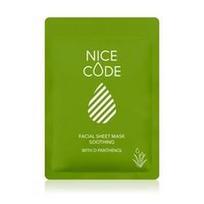 Raminanti lakštinė veido kaukė su D-pantenoliu NICE CODE, 24 ml