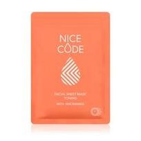 Medžiaginė veido kaukė tonizuojanti su niacinamidu NICE CODE, 24 ml