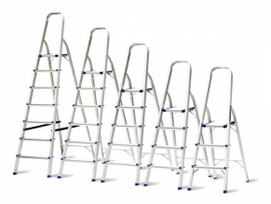 Aliuminės kopėčios 77-148 cm (4 pakopų) SNAPIT