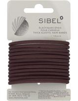 Sibel plaukų gumytės plonos, be metalinės sagties Sibel Thin Elastic Hair Bands 60mm, rudos 16vnt